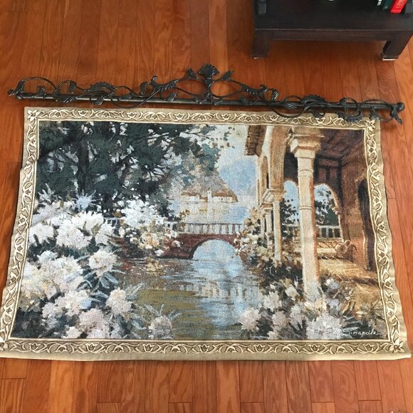 TAPESTRY OF COUNTRYSIDE WITH HARDWARE